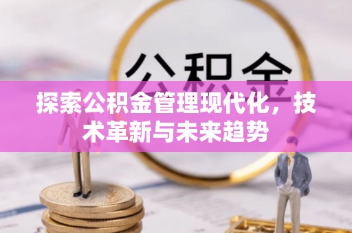 句容探索公积金管理现代化，技术革新与未来趋势