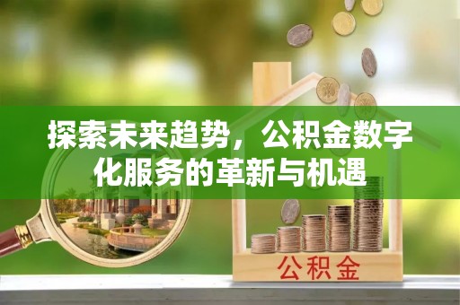 句容探索未来趋势，公积金数字化服务的革新与机遇